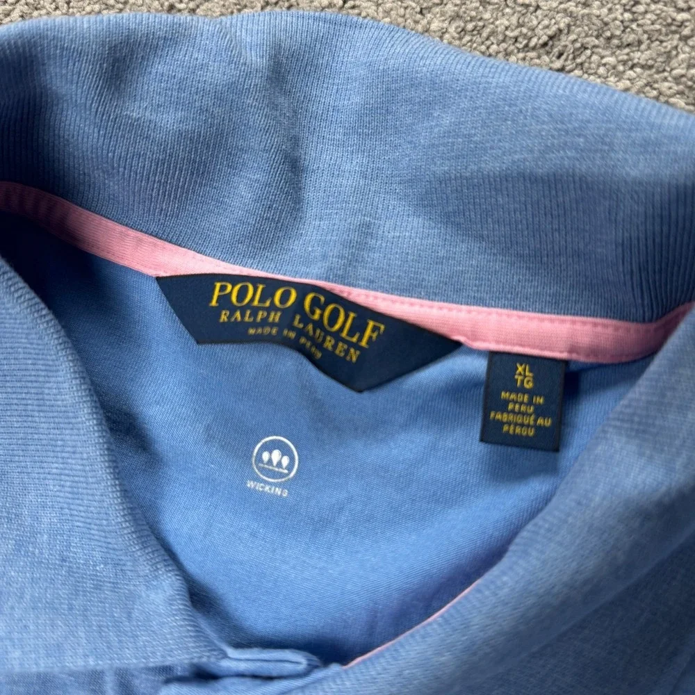 Polo Ralph Lauren Golf Men's XL Short Sleeve Blue Cotton Polo